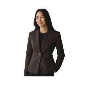 VIA SPIGA BROWN BLAZER SZ.8 EUC.